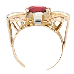 Bague vintage rubis et diamants - Castafiore