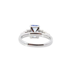 Bague vintage saphir et diamants - Castafiore