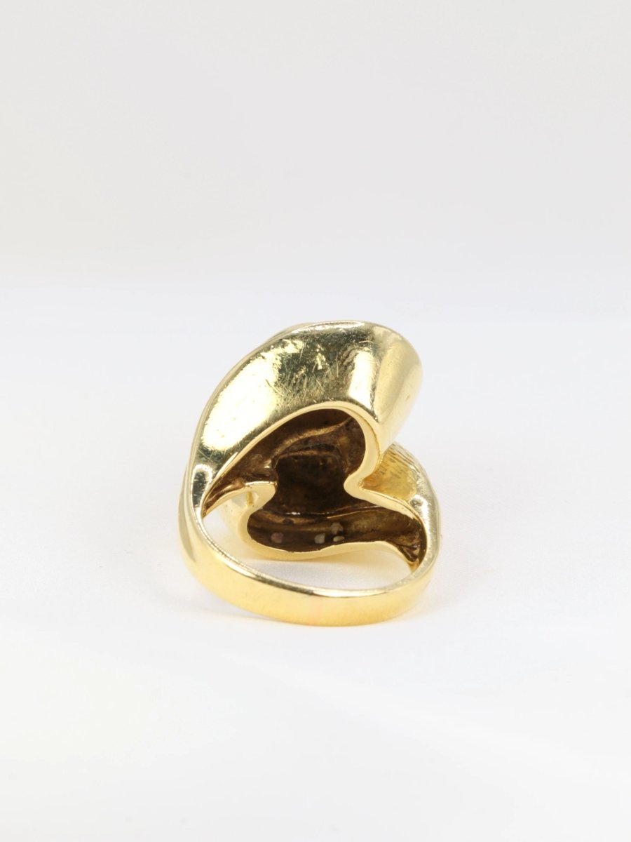 Bague vintage toi et moi en or jaune - Castafiore