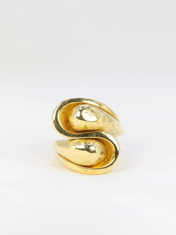 Bague vintage toi et moi en or jaune - Castafiore