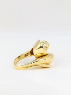 Bague vintage toi et moi en or jaune - Castafiore