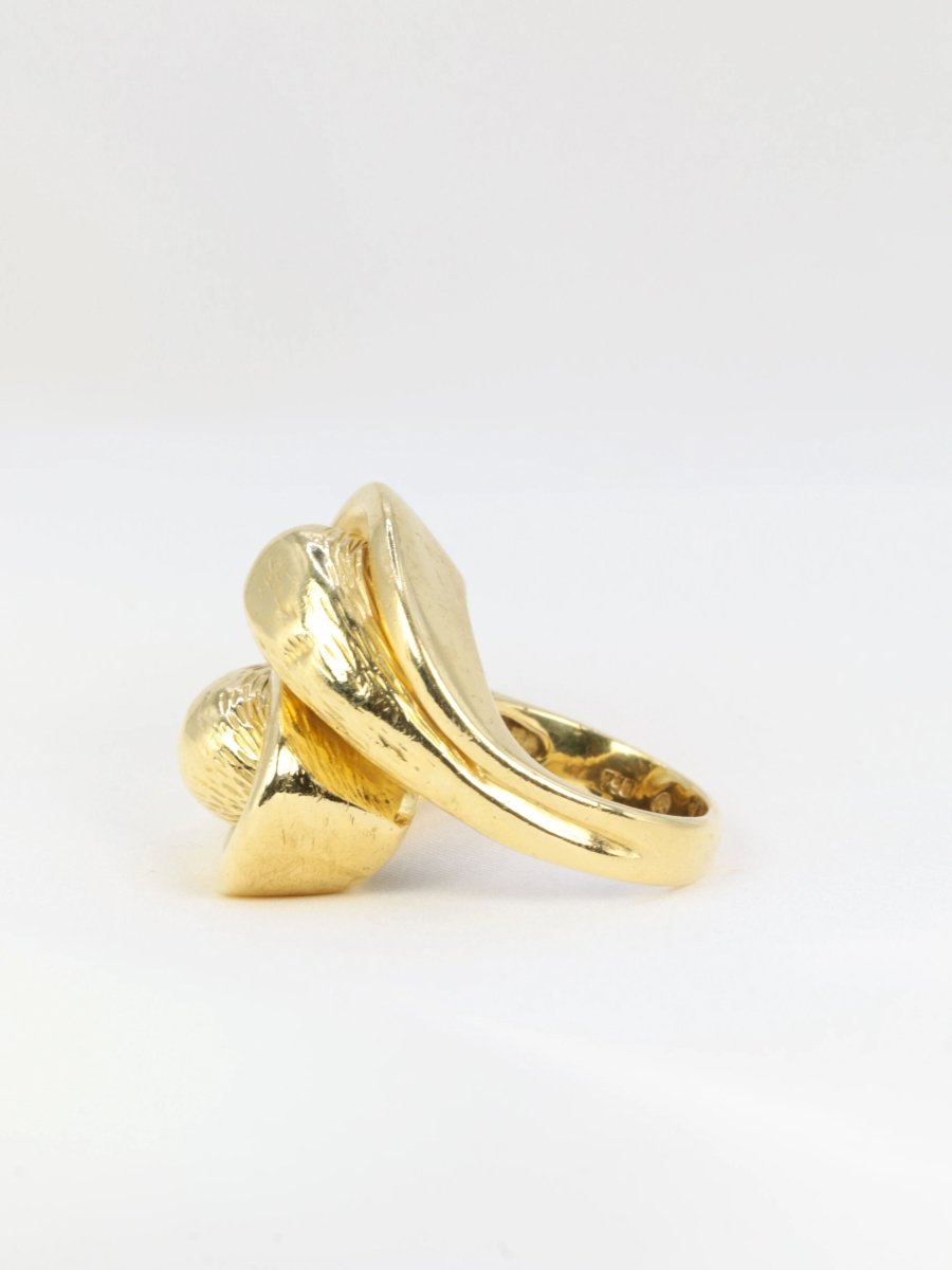 Bague vintage toi et moi en or jaune - Castafiore