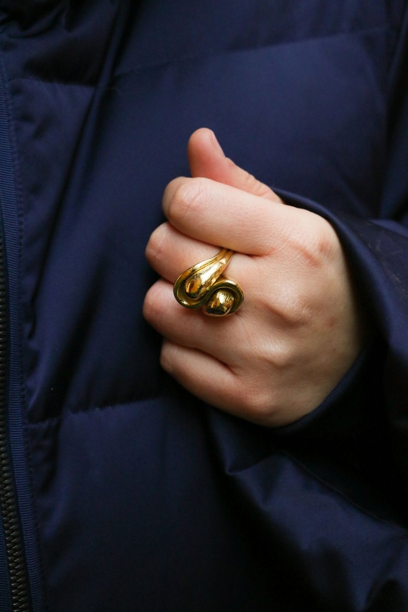 Bague vintage toi et moi en or jaune - Castafiore