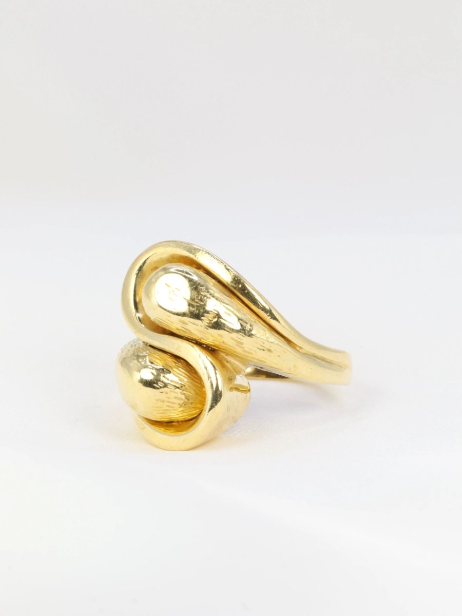 Bague vintage toi et moi en or jaune - Castafiore