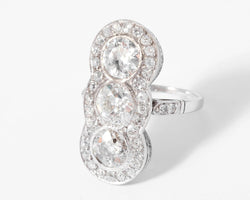 Bague vous et moi en platine et diamant - Castafiore