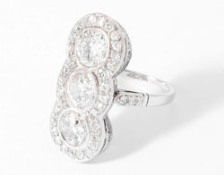 Bague vous et moi en platine et diamant - Castafiore