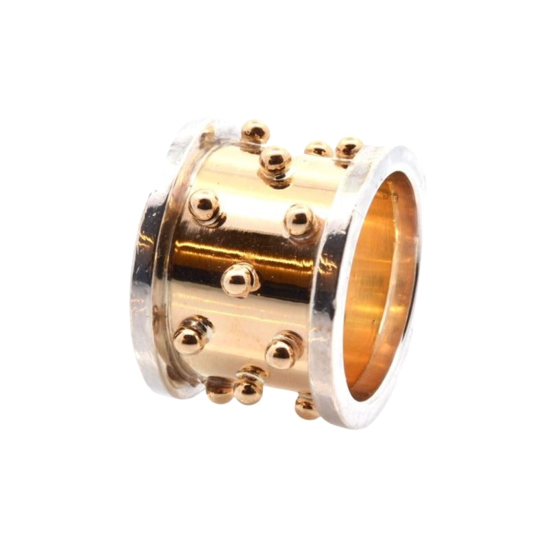 Bague Zolotas en or jaune 18k et argent - Castafiore