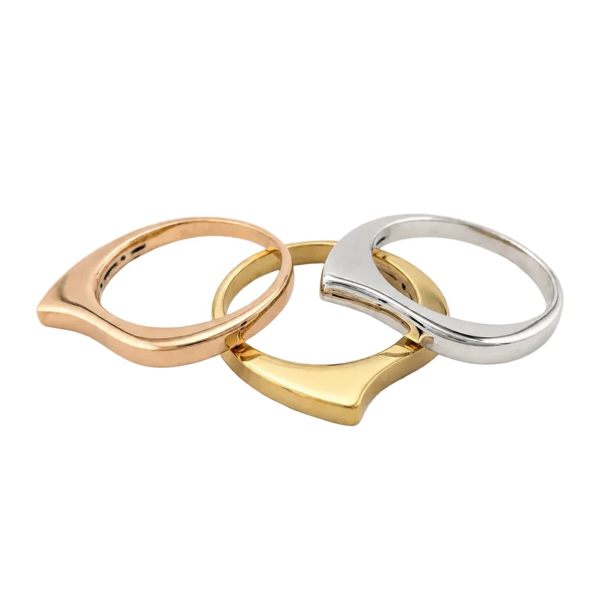 Bagues en or blanc, or jaune et or rose - Castafiore