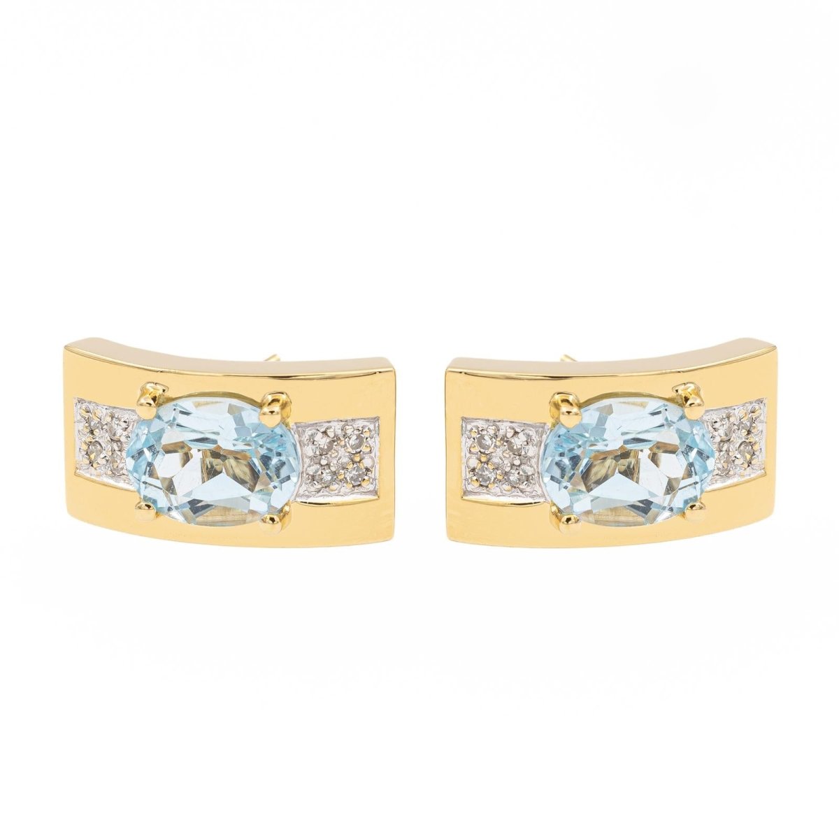 Balmain Boucles d'oreilles Or jaune Topaze - Castafiore