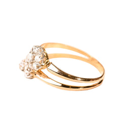 "Toi & Moi" Ring in Rose Gold, Platinum, and Diamonds