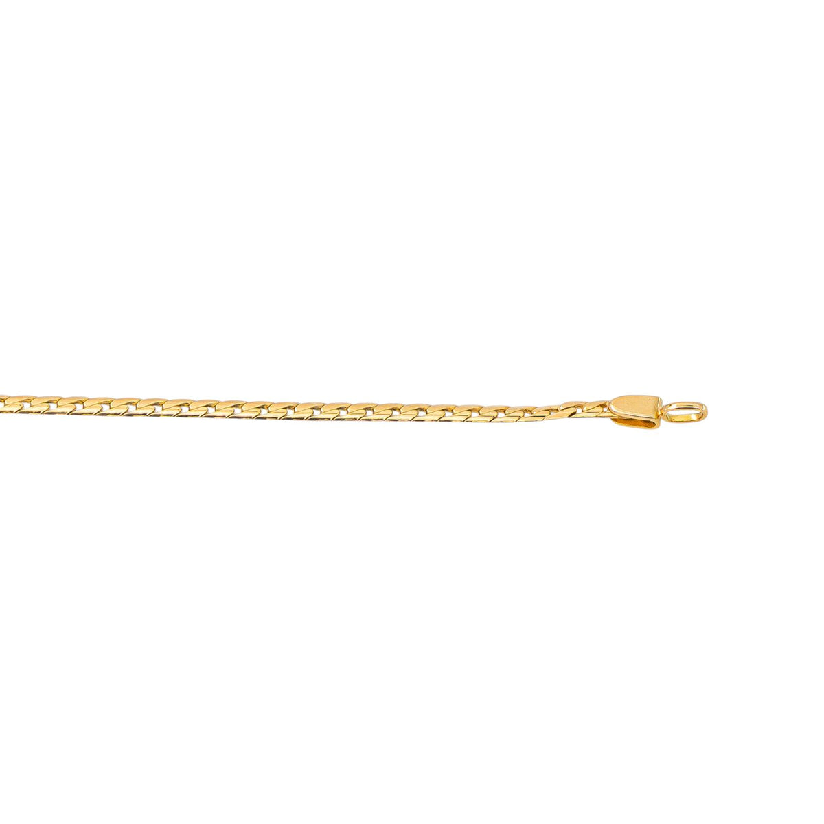 Yellow Gold Curb Chain Necklace