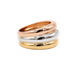 Band Ring in White gold, Yellow gold, and Rose gold