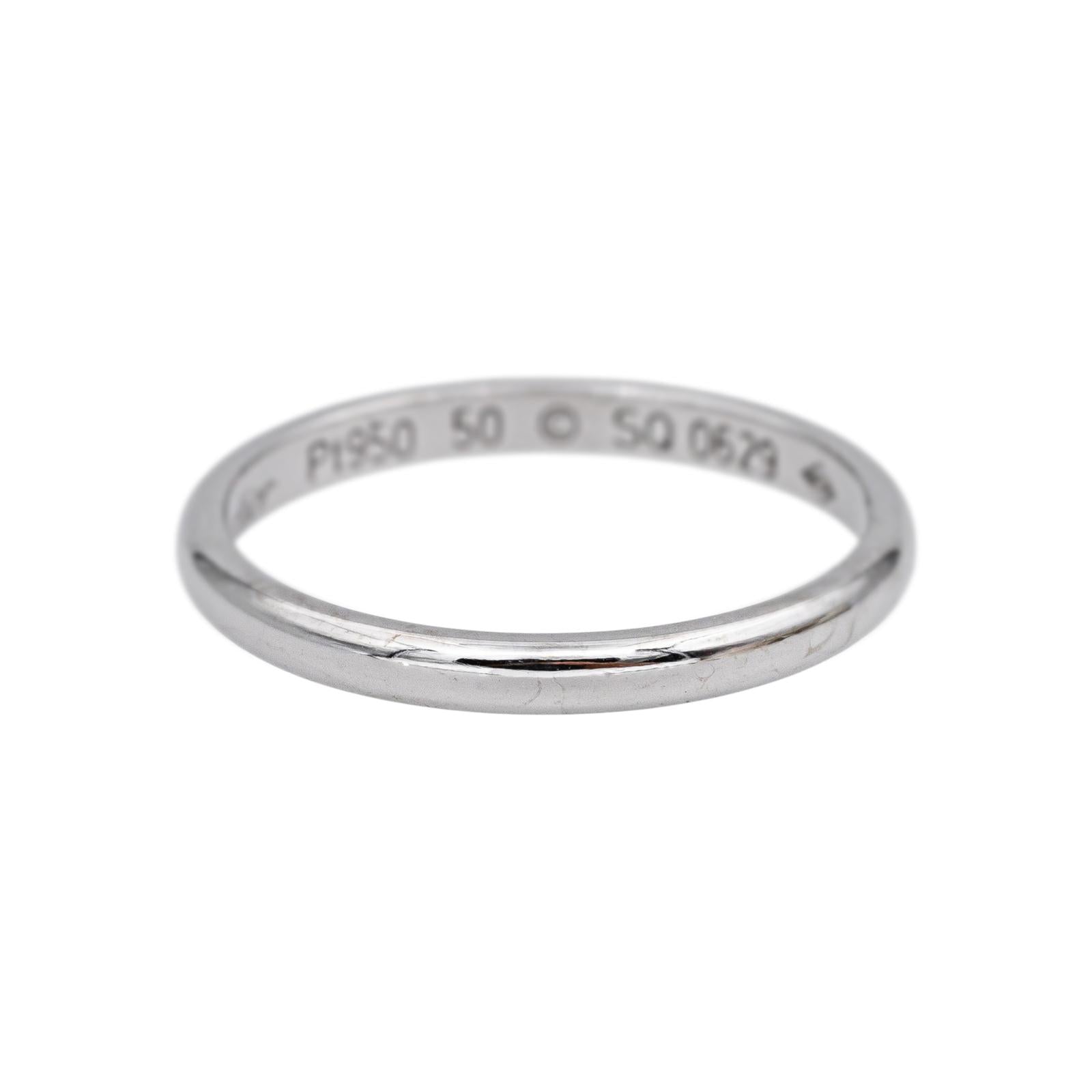 Cartier Bague Alliance 1895 Platine