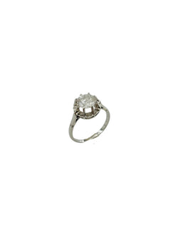 Platinum and Diamond Solitaire Ring