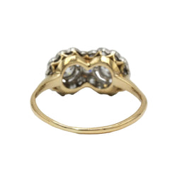 "Toi & Moi" Ring in Yellow Gold, Platinum, and Diamonds