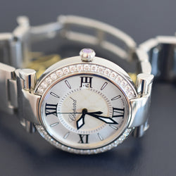 CHOPARD "Impériale" Watch in Stainless Steel, Amethyst, and Diamonds