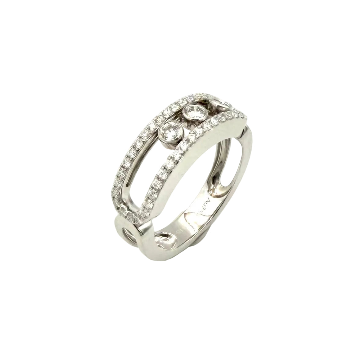 MESSIKA "Move Classique" GM Pave Ring in white gold and diamonds
