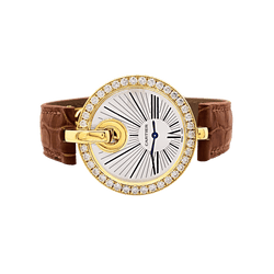 Montre Cartier, "Captive", or jaune et diamants.