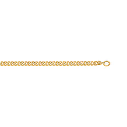Yellow Gold Curb Chain Necklace