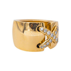 Chaumet "Jeux de Liens" Ring, Yellow gold with Diamonds