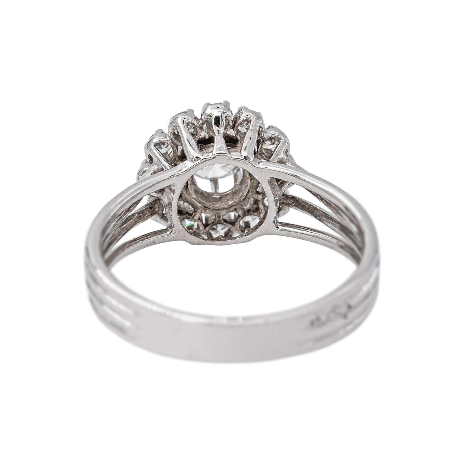 Bague Marguerite Or blanc Diamant