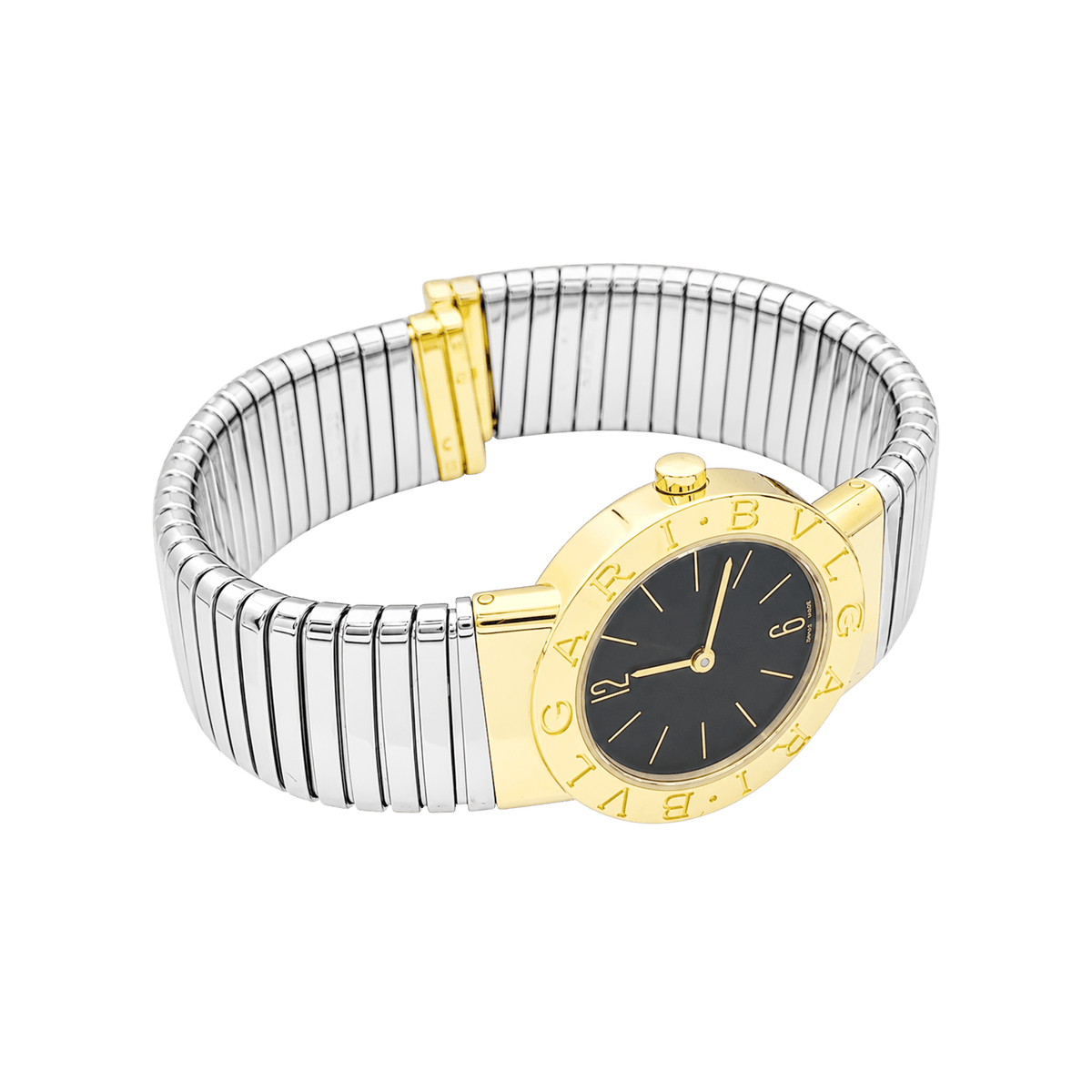 BULGARI "BB 26" Watch in Yellow Gold and Stainless Steel