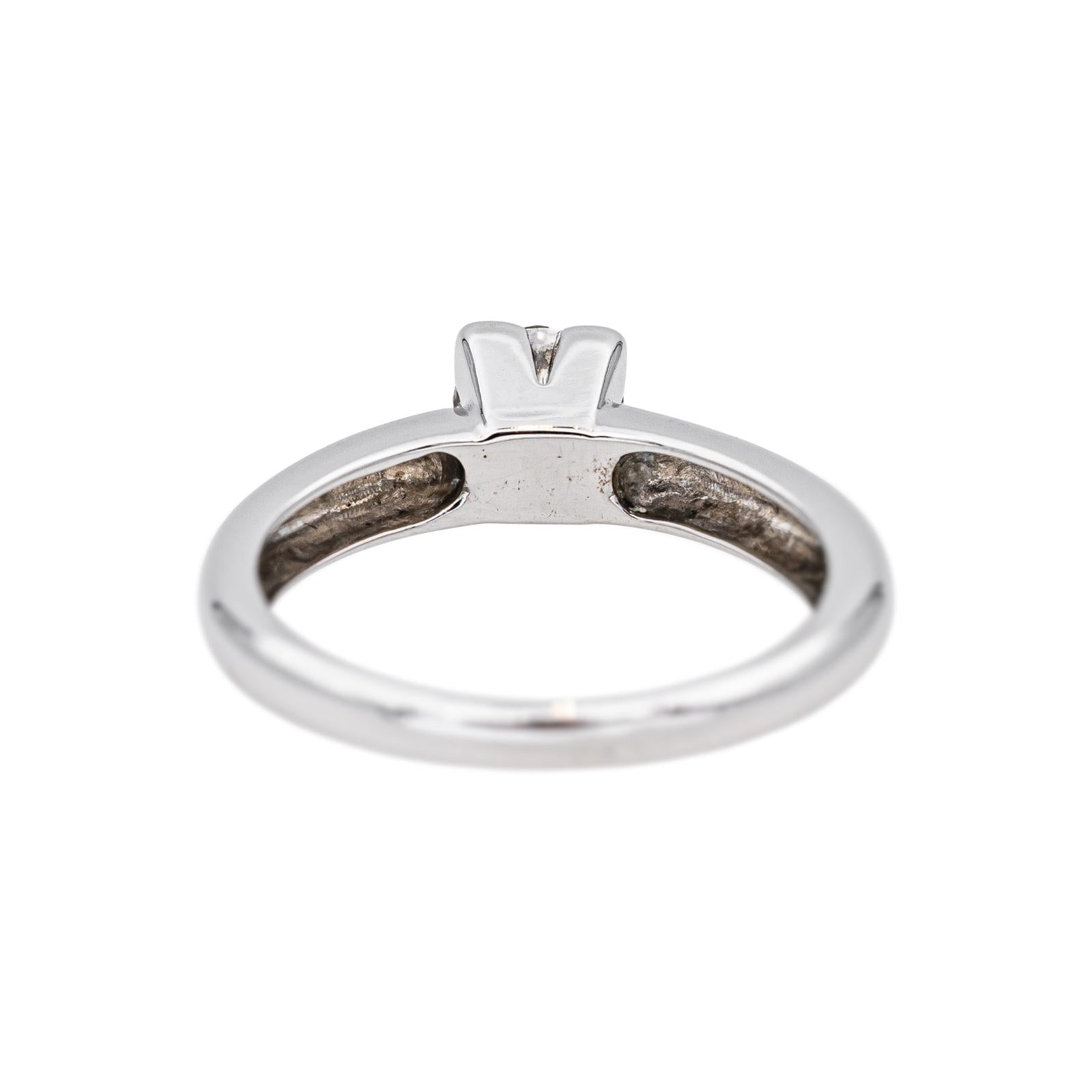 Bague Solitaire Or blanc Diamant