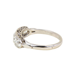 Platinum and Diamond Garter Ring