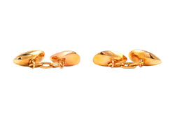 Yellow gold cufflinks