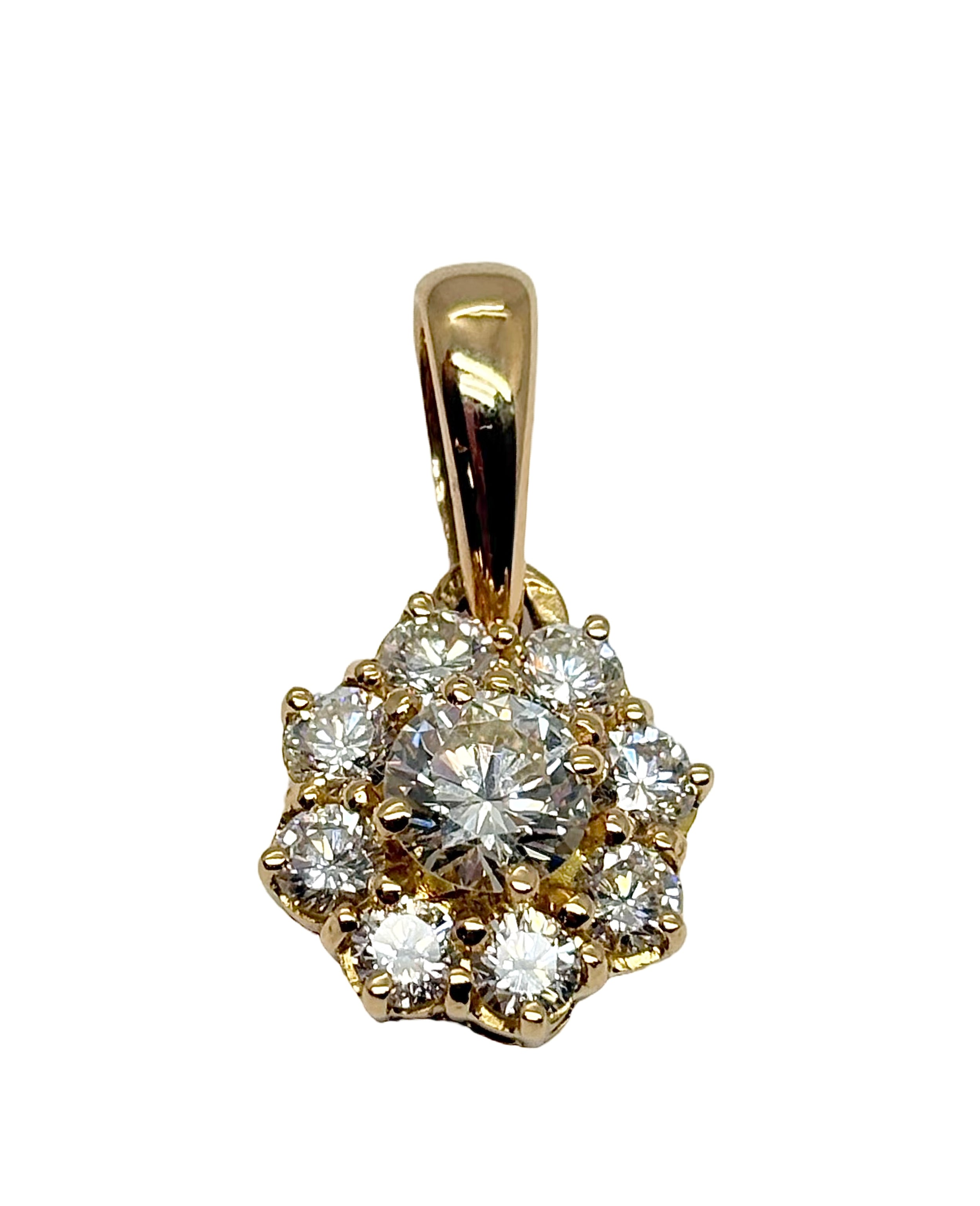 Yellow Gold and Diamond Pendant