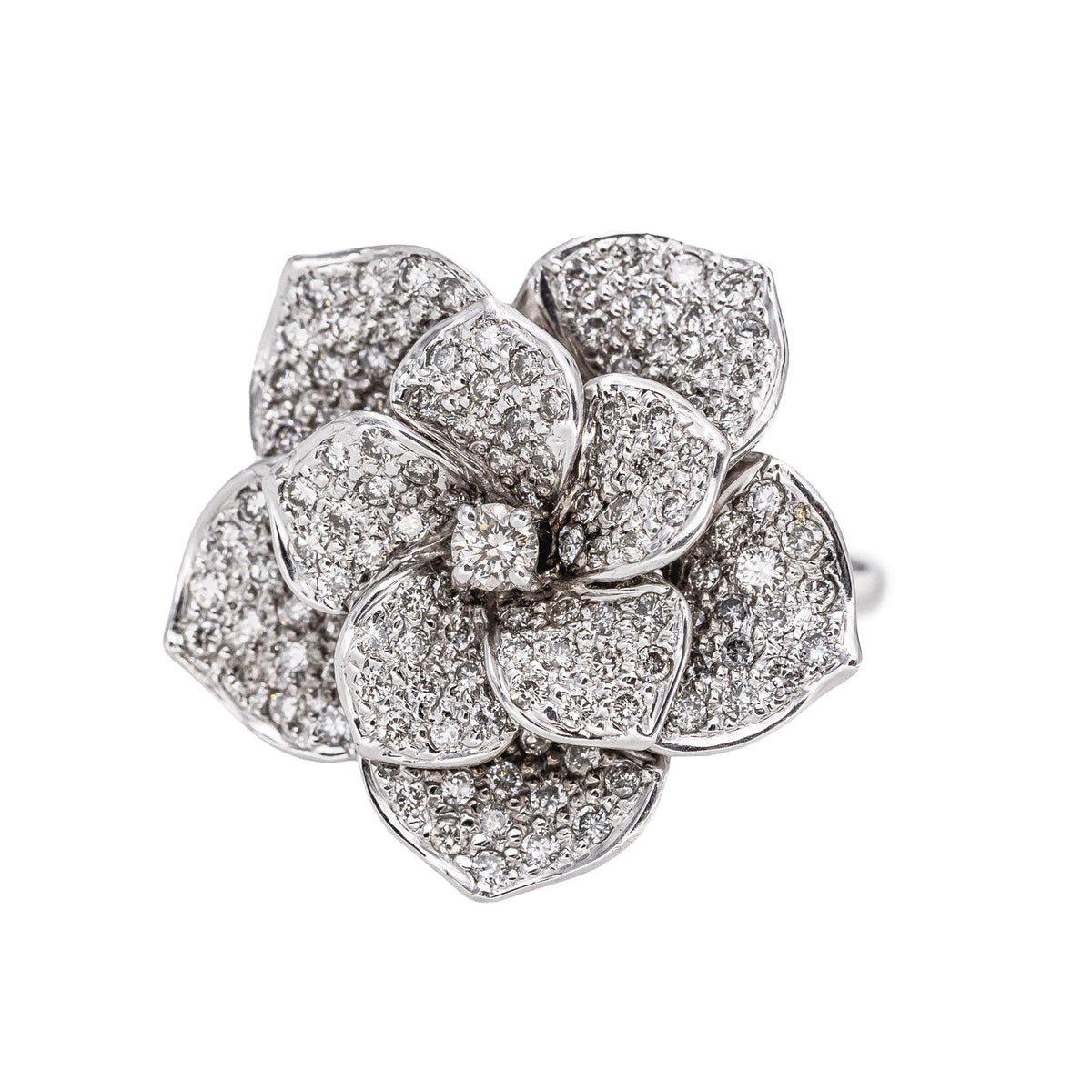 Bague Fleur Or blanc Diamant