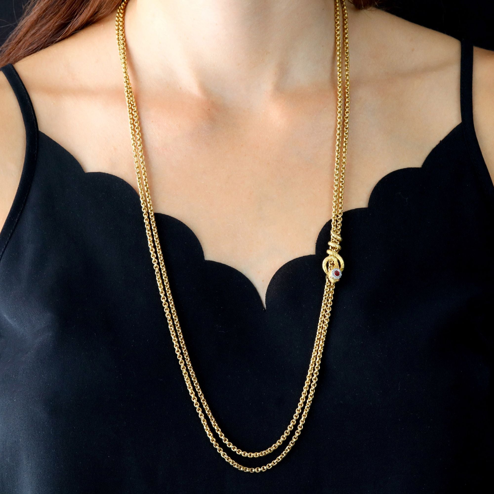 Yellow Gold Long Necklace
