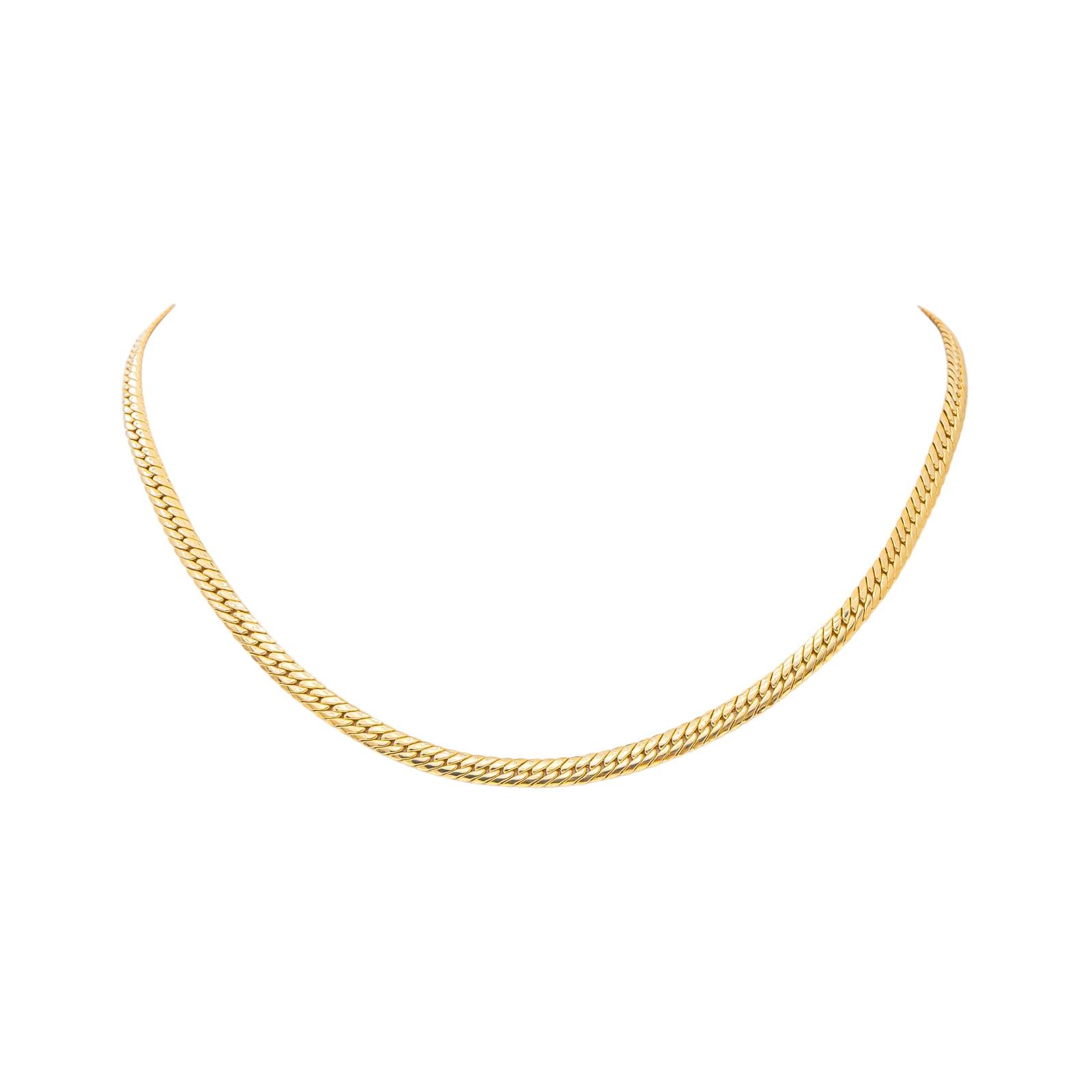 Yellow Gold English Link Necklace