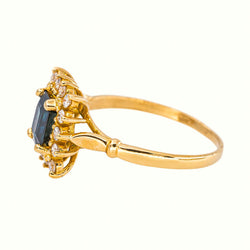 Yellow Gold Sapphire Ring