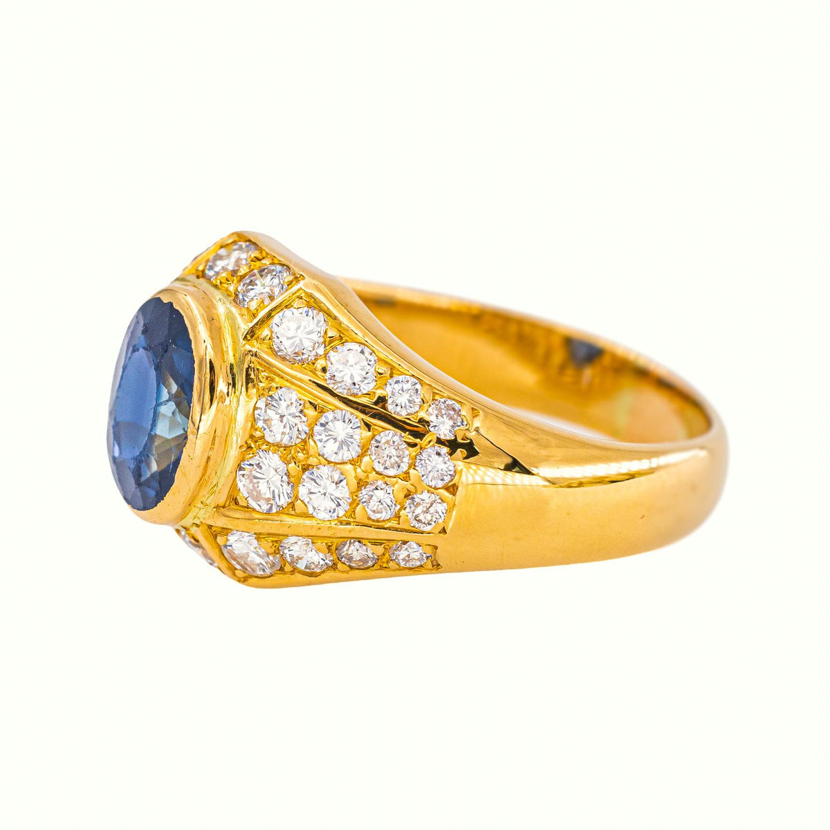 Yellow Gold Sapphire Ring