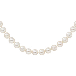 Necklace  White gold  Pearl
