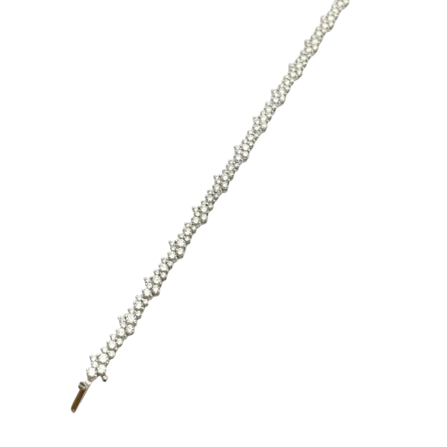 Bracelet Ligne en or blanc et diamants