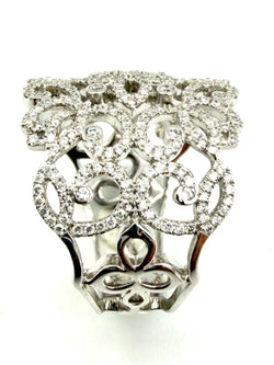 MESSIKA. "Eden" Collection, 18K white gold ring with diamonds