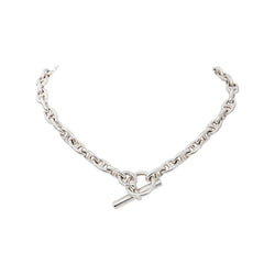 Hermès Collier Pierre Lefèvre Chaîne d'ancre Argent