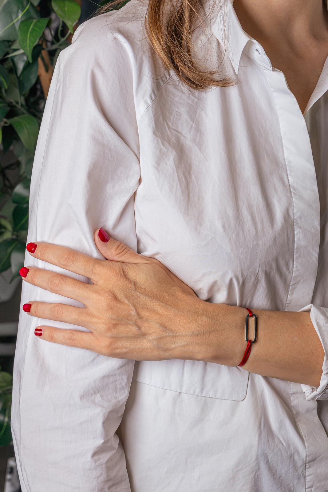 Dinh Van White Gold Link Cordon Bracelet