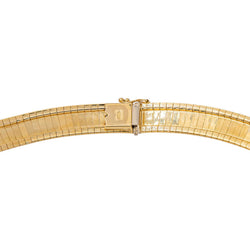 Yellow Gold Omega Link Necklace