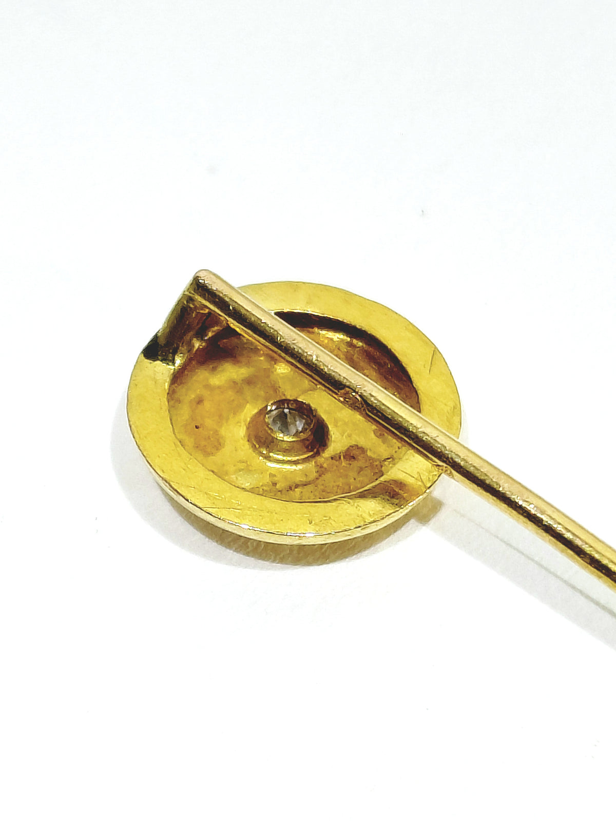 Gold And Diamond Tie Pin