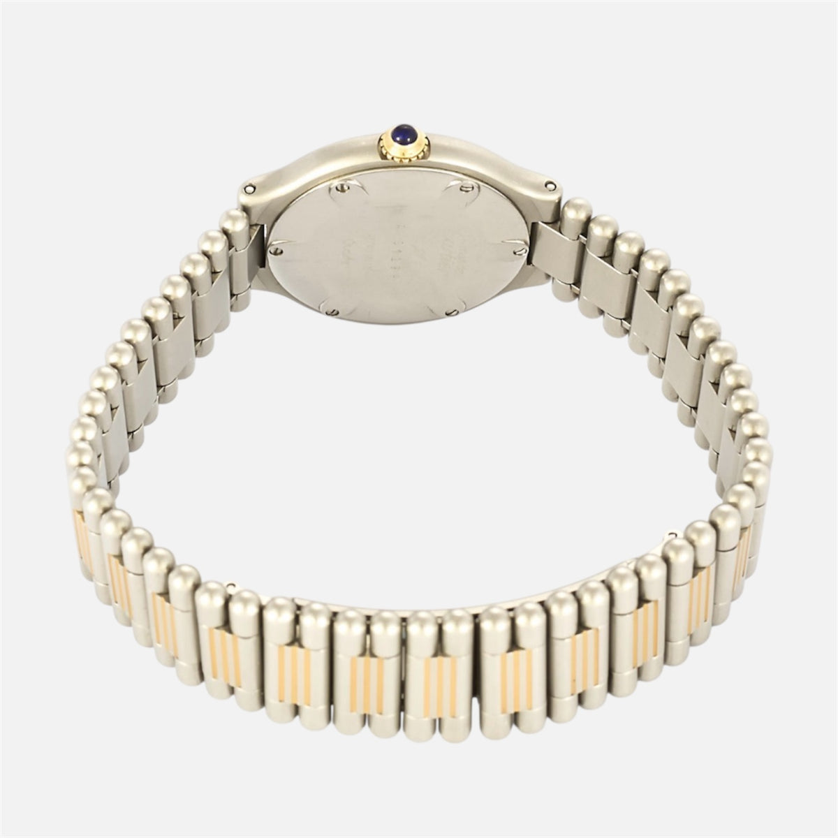 CARTIER "Must 21" watch in stainless steel and gold-plated