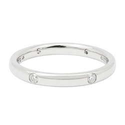 POMELLATO "Lucciole" Wedding Band in White Gold with Diamonds