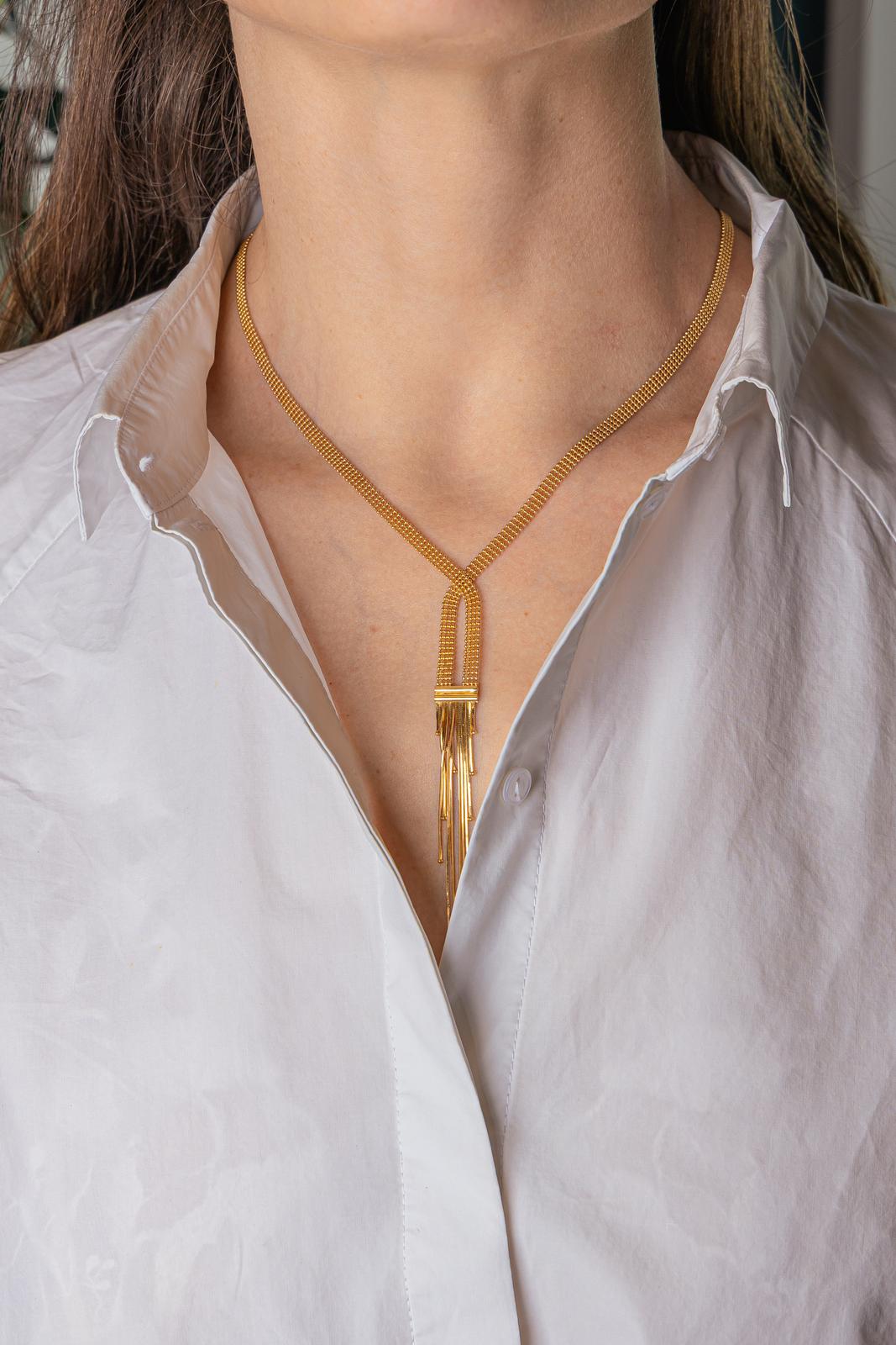 Yellow Gold Ball-Link Necklace