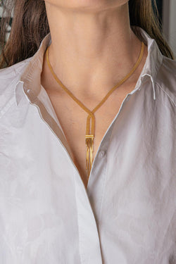 Yellow Gold Ball-Link Necklace