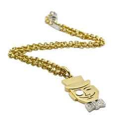POMELLATO Pendant Necklace in white gold, yellow gold, and diamonds