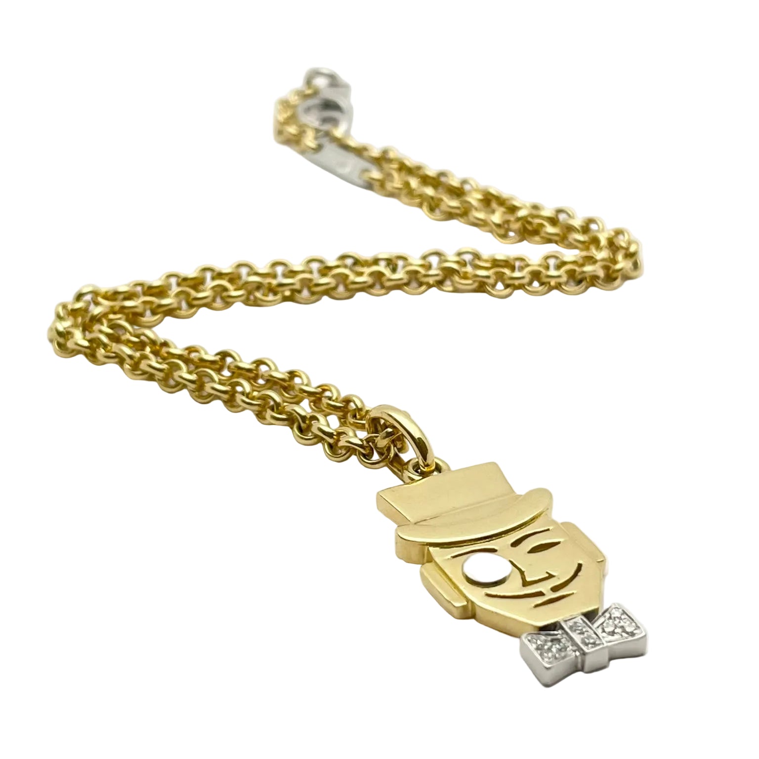 POMELLATO Pendant Necklace in white gold, yellow gold, and diamonds