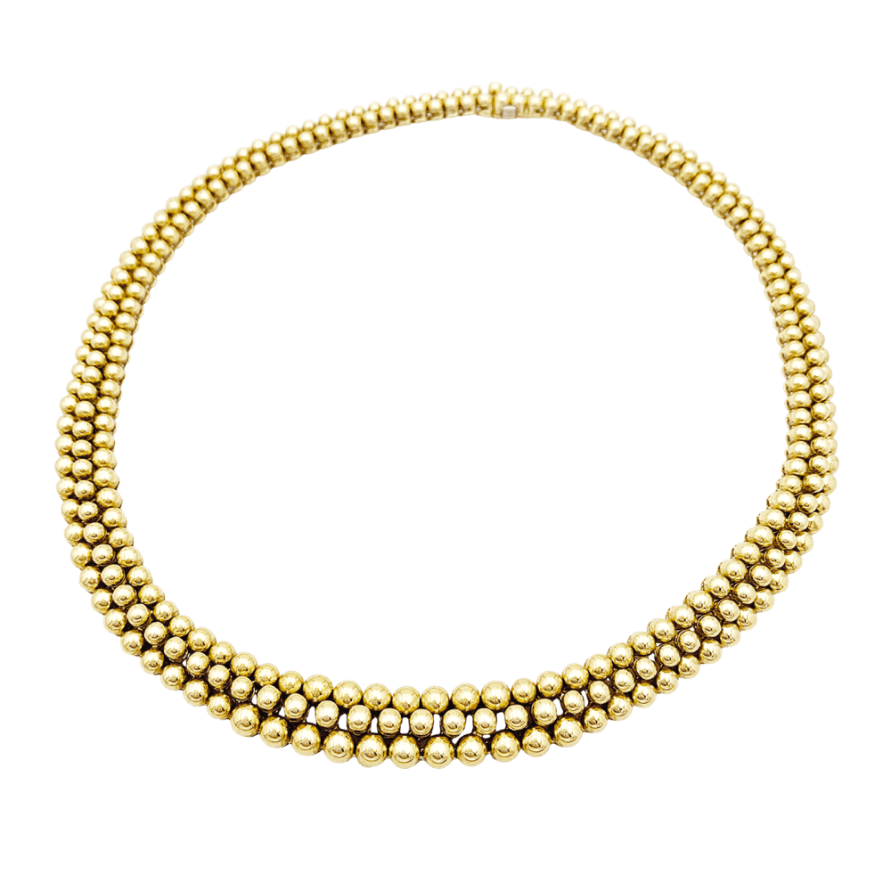 Necklace Boucheron, "Grains de Raisin", yellow gold.