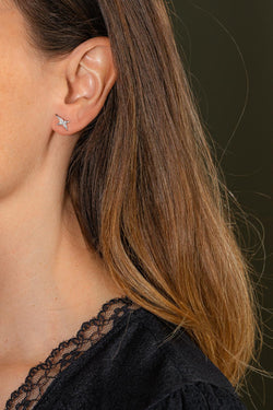 Mauboussin Boucles d'oreilles French Valentine Or blanc Diamant
